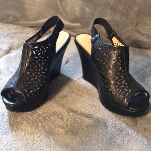 Black Chinese Laundry Wedges